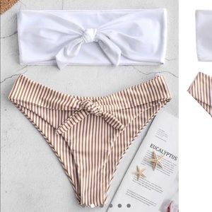 Strapless bikini set by ZAFUL.